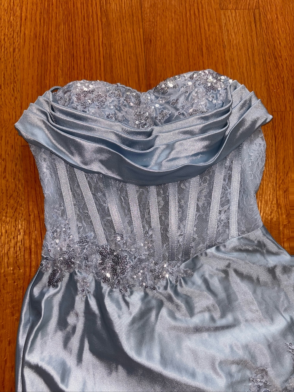 Blue Sequin Prom/Homecoming Gown size S